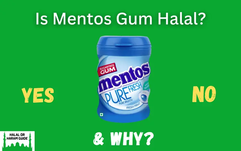 Mentos Chewing Gum Fresh Action Chewing Gum - 56g is not halal