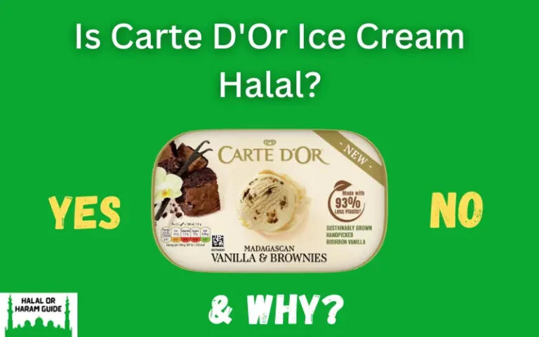 Is Carte D’Or Ice Cream Halal Or Haram?